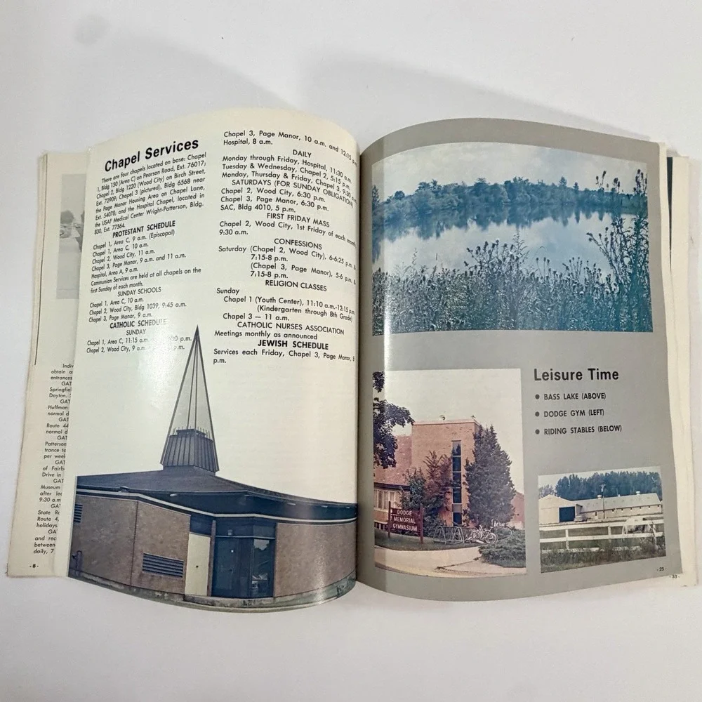 1972 Wright-Patterson AFB 25th Anniversary Directory Guide USAF Dayton Ohio VTG